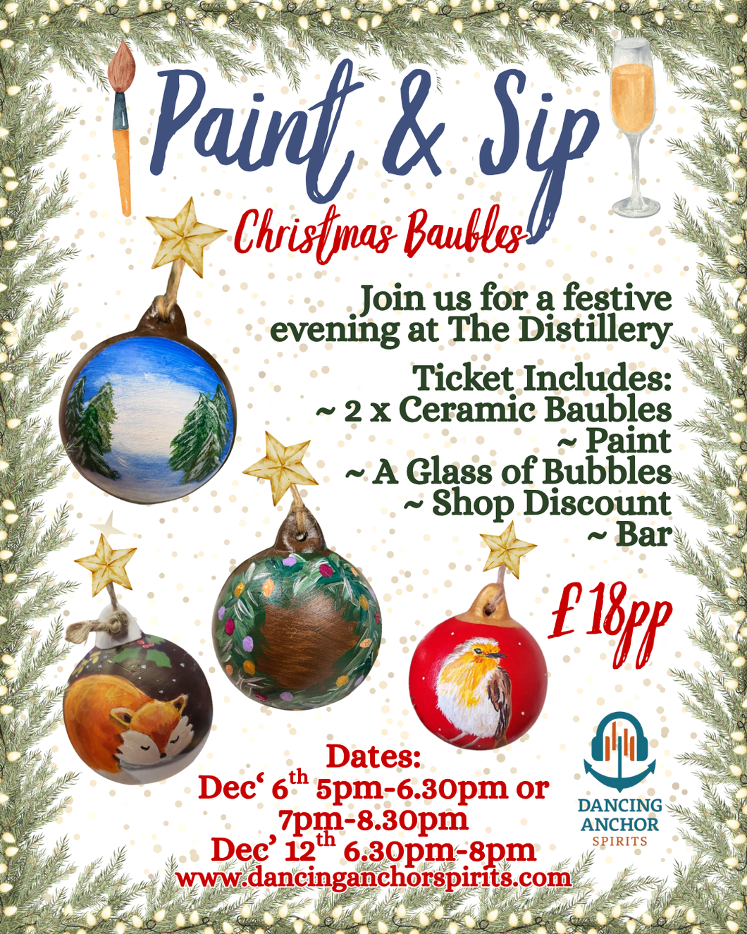Paint & Sip Baubles
